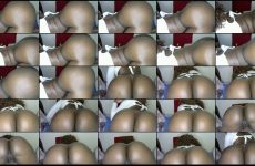 Bossetassy stripchat Ebony Enchantress Drips Round Cheeks with Rabbit Vibrator.