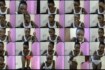 Bree_001 stripchat Hardcore Afro Cam Girl Pops her Luscious Lips.