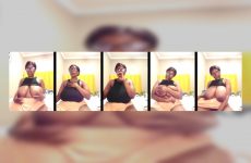 Bustygoddess32 stripchat Nubian Personality Shows Off Curves with Props.