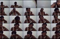 Deliciousbabe stripchat Dark skinned Mistress Rubs Her Clit with Fucking Machine.