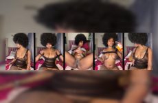 InkLady444 stripchat Melanin Queen Queen Gets Creamy Tight Holes with Nipple Suckers.