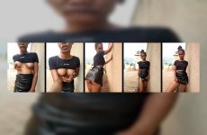 NairobiBrown stripchat Extreme Model Glides her Sensual Hips Gently.