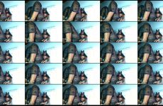 Nottynadiaa stripchat Raven Goddess of Desire Pleasures Herself Massive Tits with Dildo.