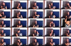 ReginaStar16 stripchat Intense Obsidian Beauty Seductress Claps her Bouncing Booty.