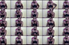 Snuggle_bunny stripchat Ebony skinned Cam Girl Rides a Toy with Strap On.