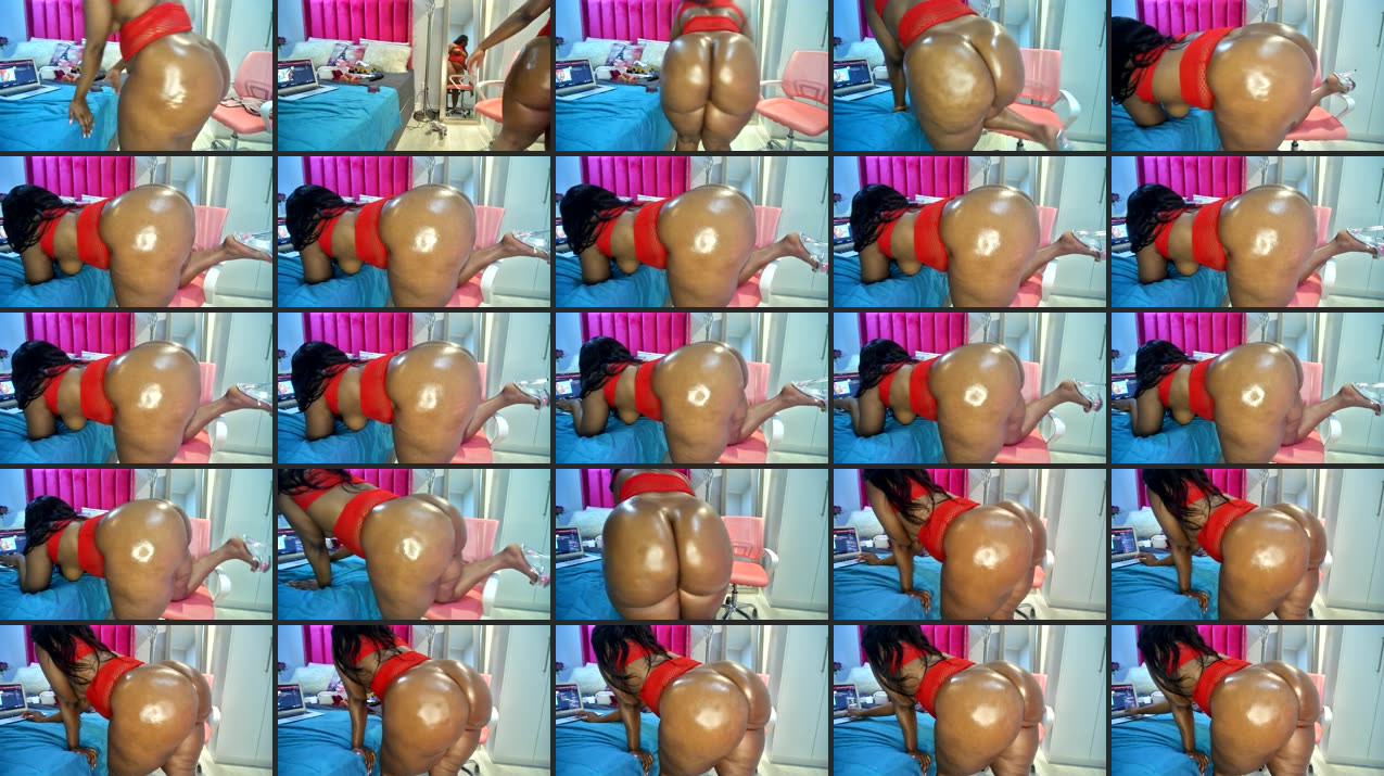 YummyThick_Yanaya Lovcams Hourglass African Siren with Massive Cheeks Creams in Fetish Exhibition. YummyThick_Yanaya