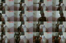 darling__bae Perfect Body Big Booty African Girl Taking Her Shower.