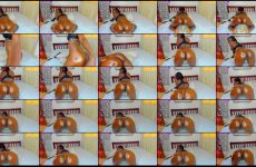 melanie_03 chaturbate Captivating Espresso Seductress Pops her Jiggling Cheeks Hard.