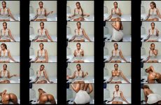 riyaxxx69 chaturbate Rough Babe Grinds her Massive Tits Lustfully.