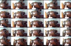 sexylibra730 chaturbate Midnight skinned Babe Rides a Toy with Strap On.